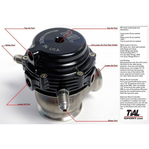TIAL MV-S 38MM WASTEGATE WASSERGEKÜHLT V-BAND